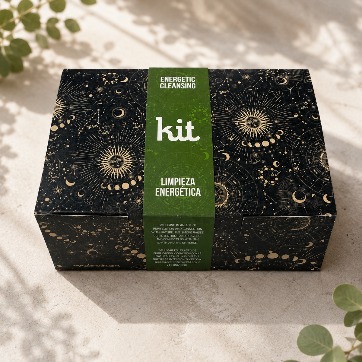 Energy Cleansing Gift Box with Herbs, Resins & Cauldron
