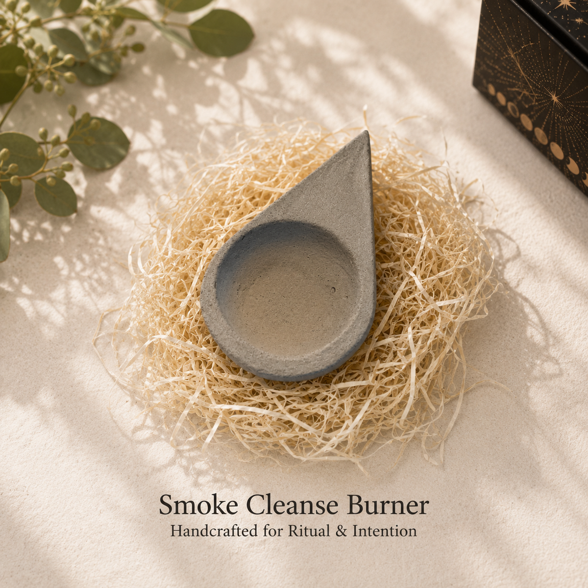 Energy Cleansing Gift Box with Herbs, Resins & Cauldron